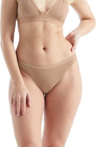 Product image for the Icebreaker Siren Thong Underwear in nude.