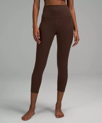 Product image for the Lululemon Align High-Rise Pant with Pockets in brown.