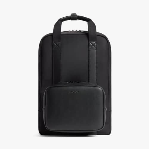 Product photo for the Monos Metro Backpack in black.