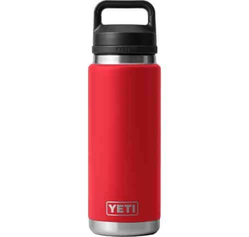 Product photo for the YETI Rambler in red.