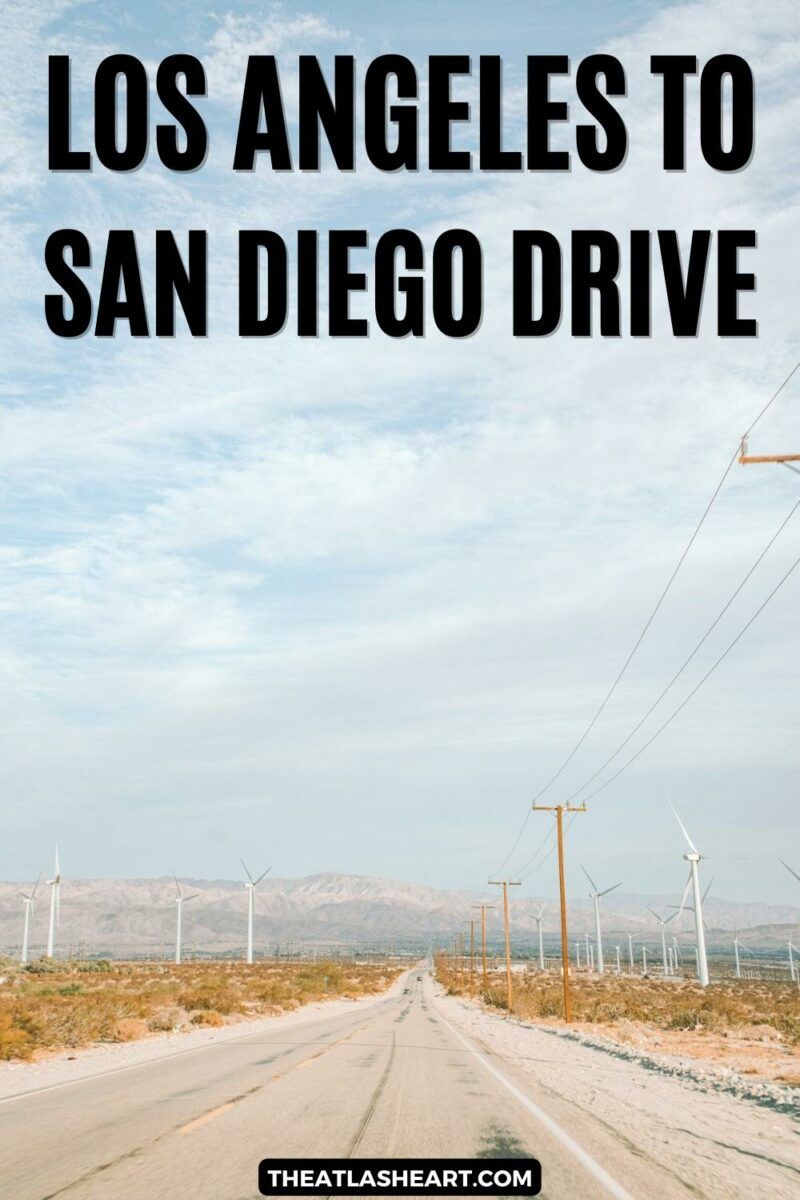 Los Angeles to San Diego Drive Pin