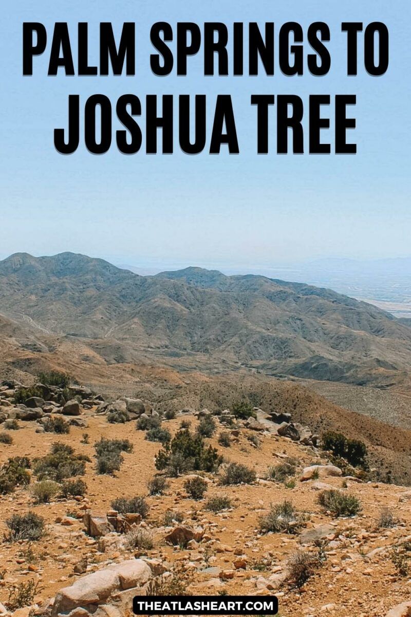Palm Springs to Joshua Tree Pin