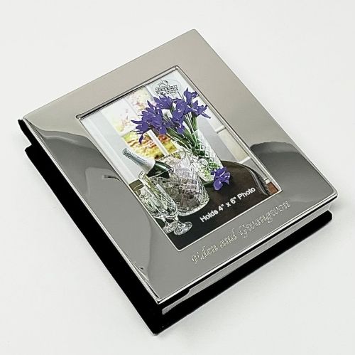 Product image for the Silver Personalized Photo Album.