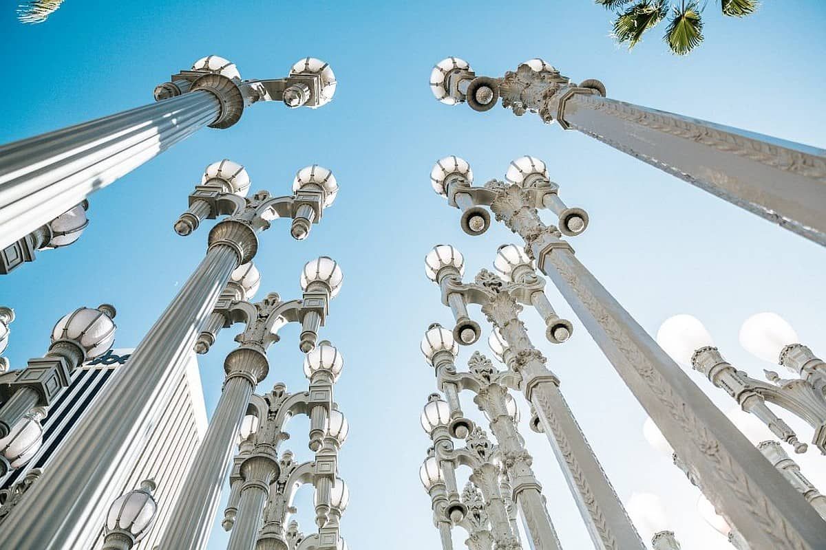 LACMA Urban Light Installation | unique things to do in Southern California