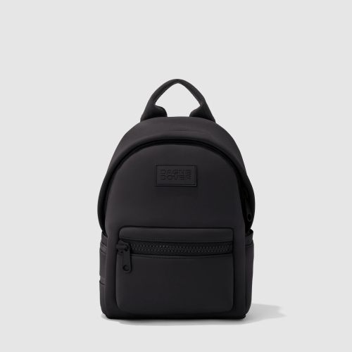 Product image for the Dagne Dover Dakota Neoprene Backpack in black.