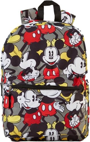 Product image for the Disney Mickey Mouse Backpack with a Mickey Mouse print.