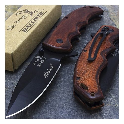 Product photo for the Personalized Pocket Knife for Men With Clip.