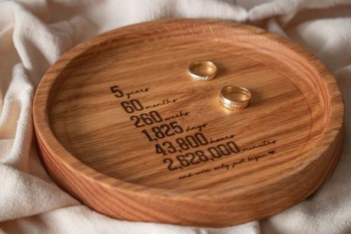 Product image for the Personalized Round Catchall Tray.