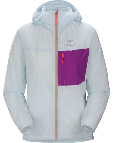 Product image for the Squamish Hoody in light blue with a purple detail.