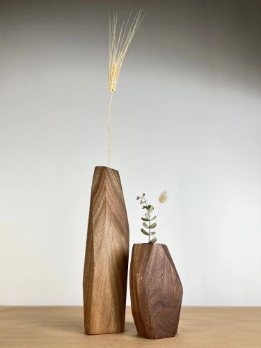 Product photo for the Wood Vase.