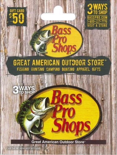 Product image for a Bass Pro Shops Gift Card.