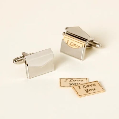Product image for the Custom Love Letter Cufflinks.