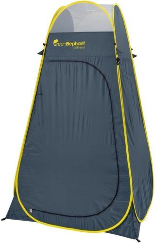 Green Elephant Camping Shower Tent in navy blue.