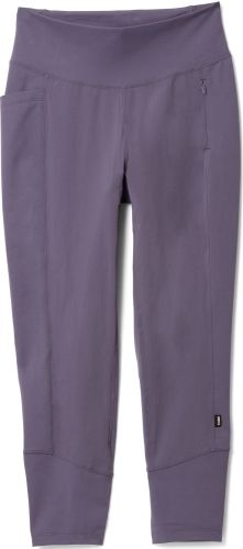 Product image for the REI Co-op Flash Hybrid Tights in grey-purple.