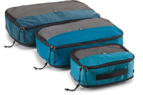 Product photo for the REI Expandable Packing Cubes in blue.