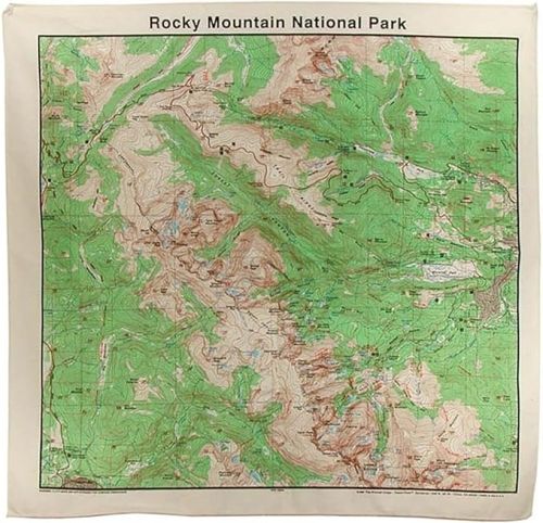 The Printed Image Rocky Mountain Topo Bandana