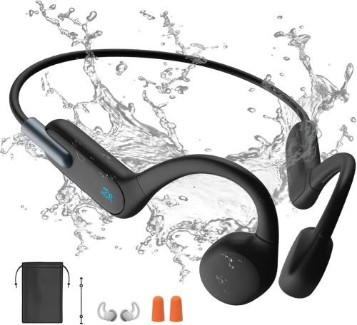Product image for the Bone Conduction Headphones in black.