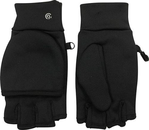 Product image for the C9 Champion Women's Everyday Flip Top Mitten in black.