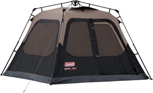 The Coleman Camping Tent with Instant Setup in grey and black.