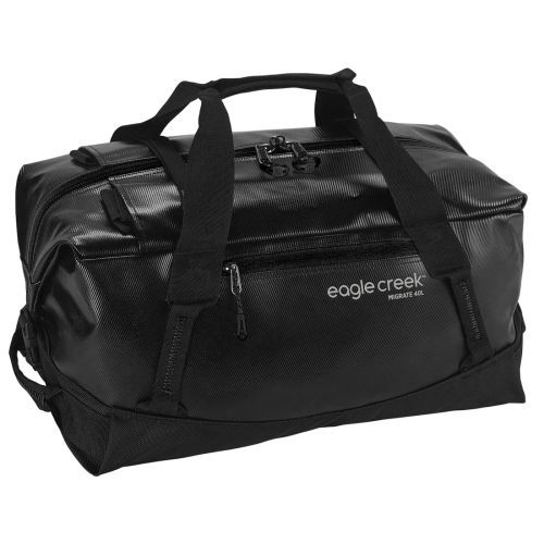 Product photo for the Eagle Creek Migrate Duffel Bag in black.