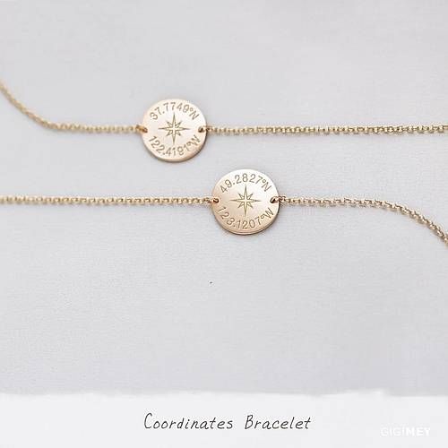 Elegant circular coordinates bracelet