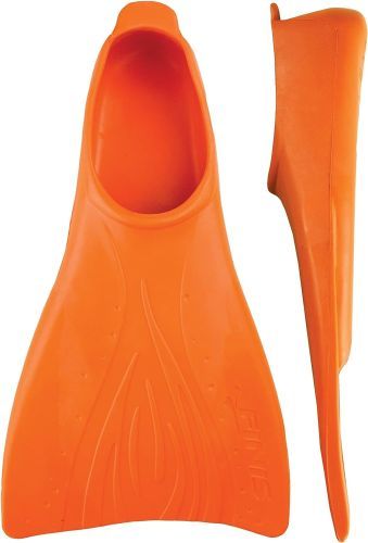 Product image for the FINIS Booster Kids Swim Fins in orange.
