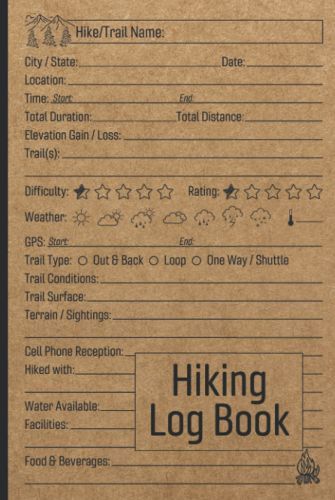 Product image for the Hiking Log Book.