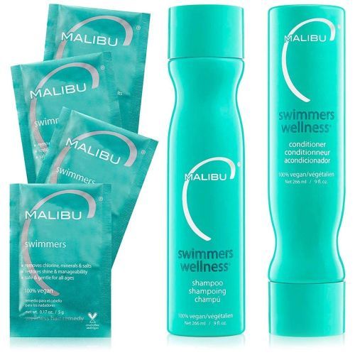 Product image for the Malibu C Swimmer Shampoo Conditioner Set.