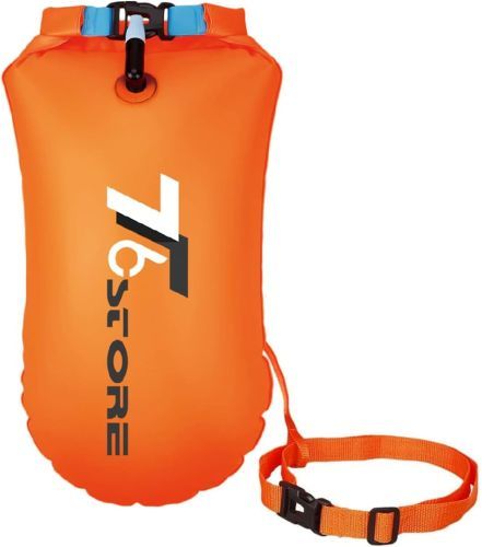 Product image for the Swim Buoy Waterproof Dry Bag in orange.