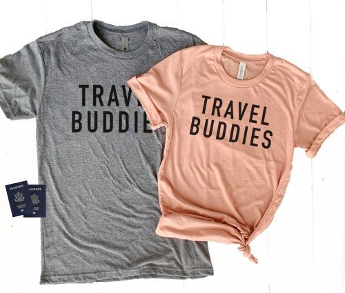 Product photo for the Travel Buddies Matching Tees.
