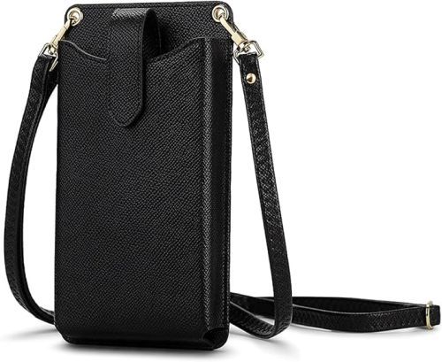 Product image for the Phone Crossbody Case in black.