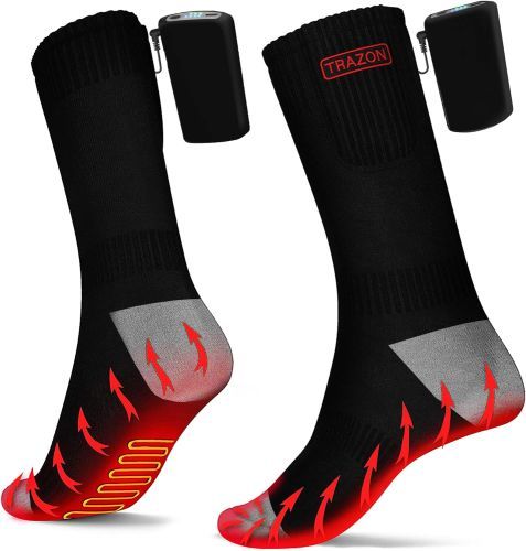 Product image for the Trazon heated Ski Socks.